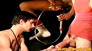 Black guy inserts his BBC deep inside be passed on mouth of his guy