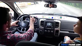 FamilyTwink - Stepdad Brings his Stepson to the Farest Place to Fuck Him